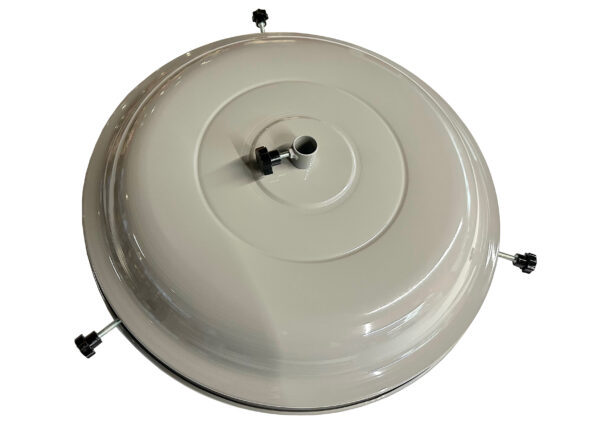 Couvre-fût diam. 600 mm Raccord diam. 28 mm puor fûts 180 kg.
