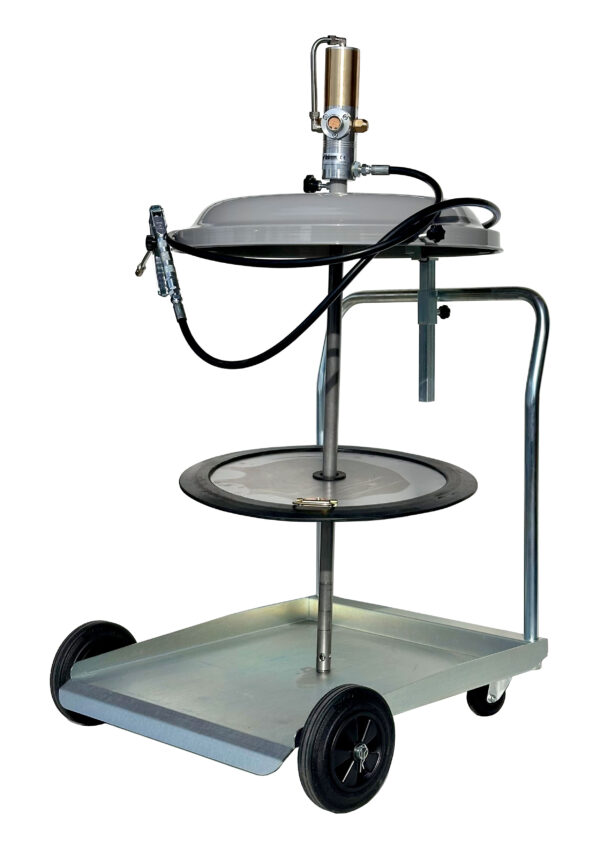 Kit grasso pneumatico carrellato per fusti 180 Kg