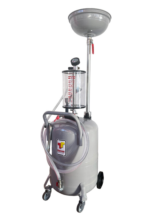 Recuperatore aspiratore olio pneumatico combinato 80lt con precamera