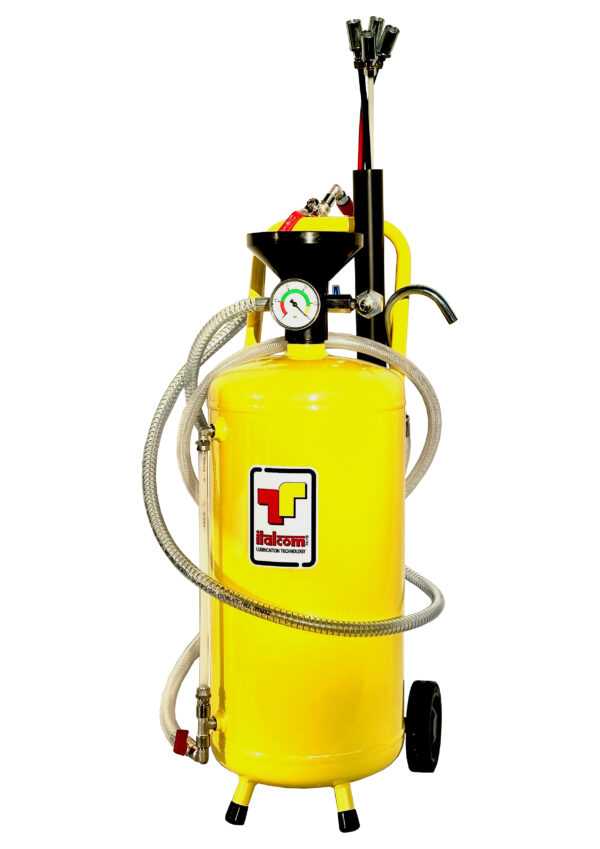 Aspiratore olio esausto 24 lt con svuotamento pneumatico