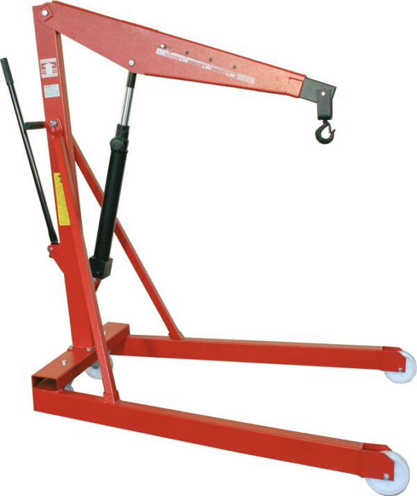 Grue hydraulique 1000 kg sur roues.