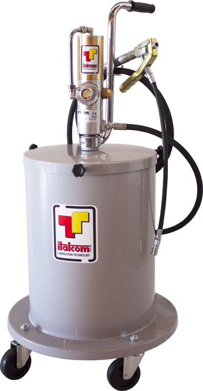 Kit Graisseurs pneumatique à chariot pour fût 18 - 25 Kg