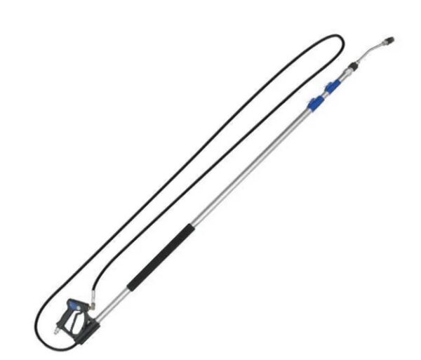 Lance télescopique en aluminium de 6,4 m avec rotatif